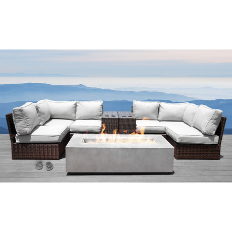 Manchester Cup Table Fire Pit Set // Set of 9