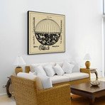 Zenith Globe // Canvas (12"W x 12"H x 1.5"D)