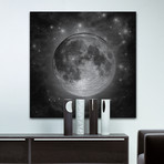 World and Stars // Brushed Aluminum (18"W x 18"H x 1.5"D)