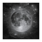 World and Stars // Brushed Aluminum (18"W x 18"H x 1.5"D)