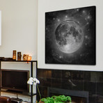 World and Stars // Brushed Aluminum (18"W x 18"H x 1.5"D)