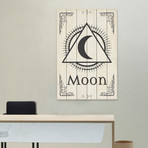 Triangle Moon // White Wood (12"W x 18"H x 1.5"D)
