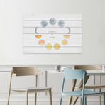 Moon + Sun // White Wood (18"W x 12"H x 1.5"D)