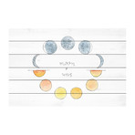 Moon + Sun // White Wood (18"W x 12"H x 1.5"D)