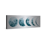Moon Phases // Brushed Aluminum (30"W x 10"H x 1.5"D)