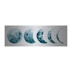 Moon Phases // Brushed Aluminum (30"W x 10"H x 1.5"D)