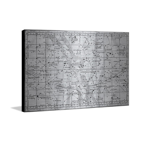 Constellation Map // Brushed Aluminum (18"W x 12"H x 1.5"D)