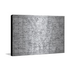 Constellation Map // Brushed Aluminum (18"W x 12"H x 1.5"D)
