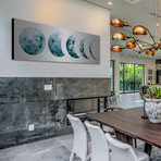 Moon Phases // Brushed Aluminum (30"W x 10"H x 1.5"D)