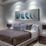 Moon Phases // Brushed Aluminum (30"W x 10"H x 1.5"D)