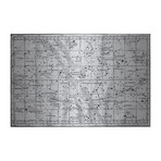 Constellation Map // Brushed Aluminum (18"W x 12"H x 1.5"D)