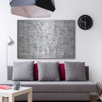 Constellation Map // Brushed Aluminum (18"W x 12"H x 1.5"D)