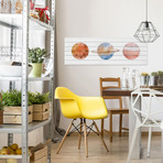 Three Planets // White Wood (30"W x 10"H x 1.5"D)