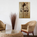 Mars Views // Natural Pine Wood (12"W x 18"H x 1.5"D)