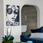 Space Glasses // White Wood (12"W x 18"H x 1.5"D)