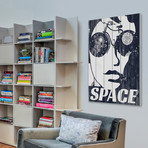 Space Glasses // White Wood (12"W x 18"H x 1.5"D)