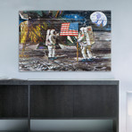 Flag Planting // White Wood (18"W x 12"H x 1.5"D)