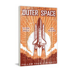 Space and Beyond // White Wood (12"W x 18"H x 1.5"D)