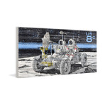 8 Cent Stamp // White Wood (24"W x 12"H x 1.5"D)