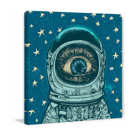 Starry One Eye // Canvas (18"W x 18"H x 1.5"D)