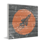Grey Rocket Flight // White Wood (18"W x 18"H x 1.5"D)