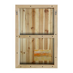 Orbit Swish // White Wood (12"W x 18"H x 1.5"D)