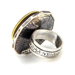 Argentina + Australia Coin Ring (Size 7)