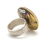 5 Sheqel + Sheqalim Coin Ring (Size 7)