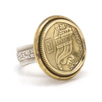 5 Sheqel + Sheqalim Coin Ring (Size 7)