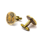 10 Agorot Israeli Cufflinks