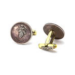 Israeli 25 Pruta Cufflinks