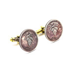 Israeli 25 Pruta Cufflinks