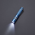 UltraTac K18 // Keychain Flashlight // Blue (AAA Alkaline Battery)