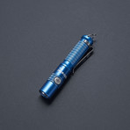 UltraTac K18 // Keychain Flashlight // Blue (AAA Alkaline Battery)