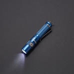 UltraTac K18 // Keychain Flashlight // Blue (AAA Alkaline Battery)