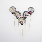 Comic Lollipops // Vinatage Kiss // Set of 10