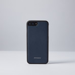 Grained Leather // Navy (iPhone X)