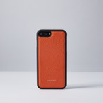 Grained Leather // Orange (iPhone 7/8)