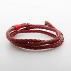 Multi-Layer Anchor Hook Bracelet // Red