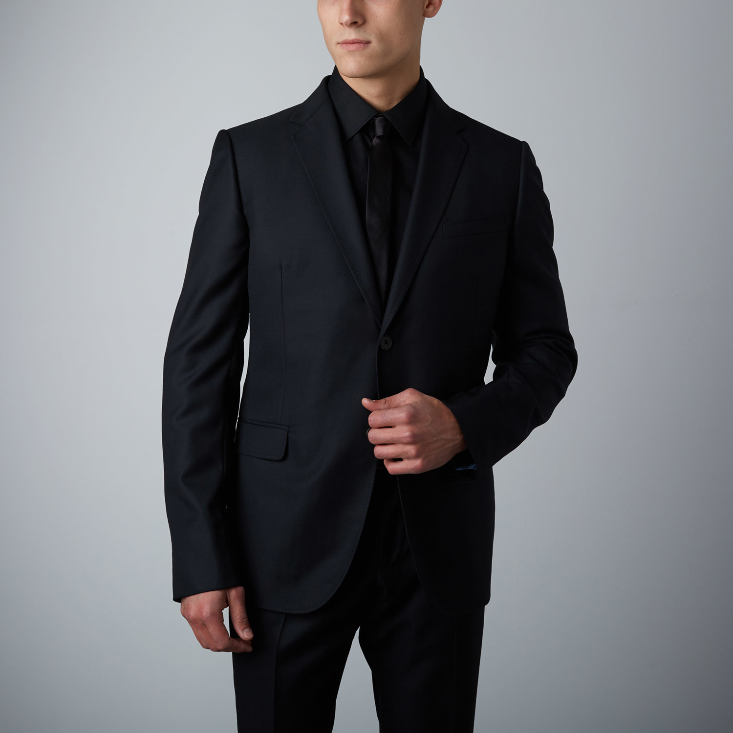 Monaco Textured Suit // Black (Euro: 48) - Gucci Suits - Touch of Modern