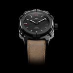 Mauron Musy Black Steel Armure Automatic // MU 01-101 (Additional Blue Leather Strap)