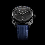 Mauron Musy Black Steel Armure Automatic // MU 01-101 (Additional Blue Leather Strap)