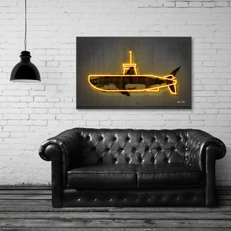 Yellow Submarine (8"H x 12"W x 1.5"D)
