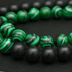 Double Wrap Malachite + Onyx