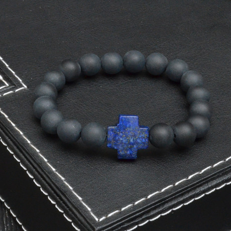 Onyx and Lapis Lazuli Cross