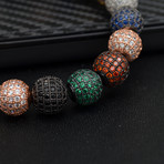 The Emperor Cubic Zirconia Ball Bracelet // Multi