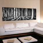 Black And White Path (59"W x 39"H x 1"D)