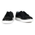 Lace-Less Medallion Sneaker // Black (Euro: 47)