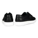 Lace-Less Medallion Sneaker // Black (Euro: 44)