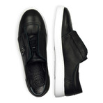 Lace-Less Medallion Sneaker // Black (Euro: 41)